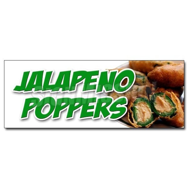 Signmission JALAPENO POPPERS DECAL sticker fresh hot stuffed deep fried spicy pepper, D-12 Jalapeno Poppers D-12 Jalapeno Poppers - main